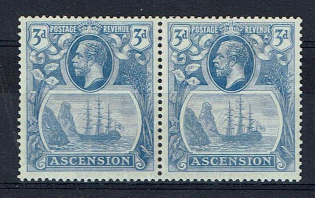 Image of Ascension SG 14/14b VLMM British Commonwealth Stamp